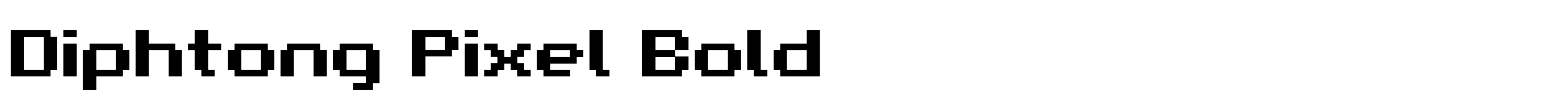 Diphtong Pixel Bold